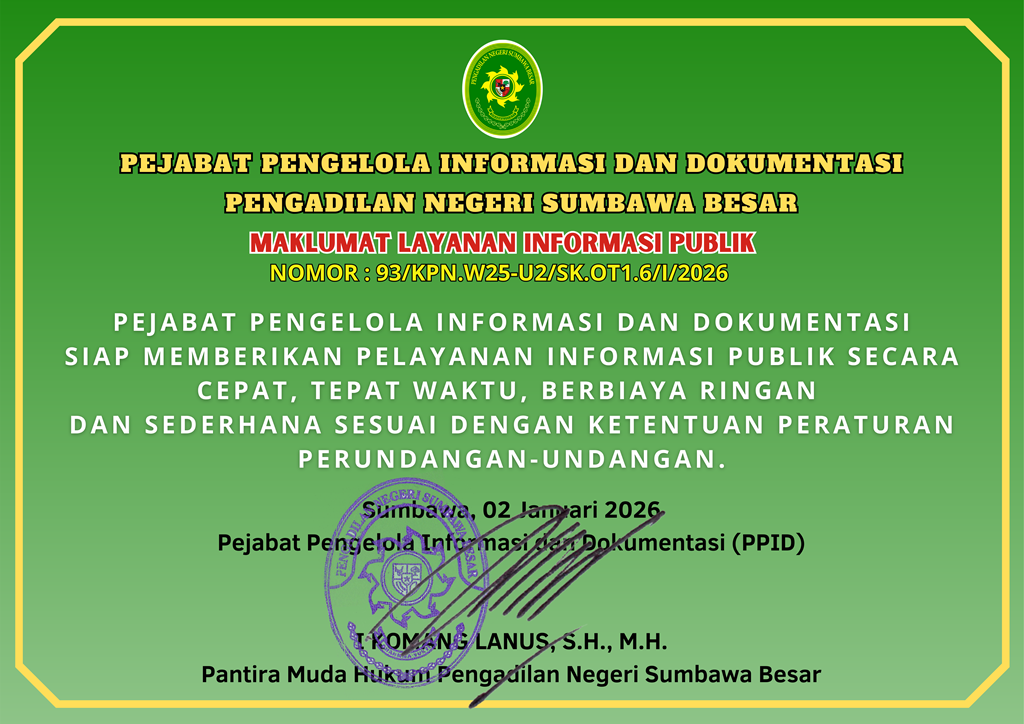 Maklumat Informasi Publik PPID 2026